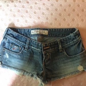 Distressed Hollister Shorts. Love these! Size 1